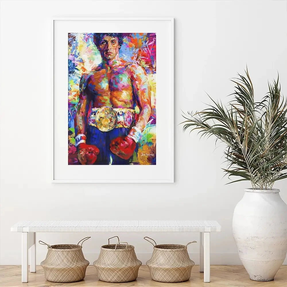 Rocky Framed Art Print Rocky Framed Art Print wall art product Leon Devenice