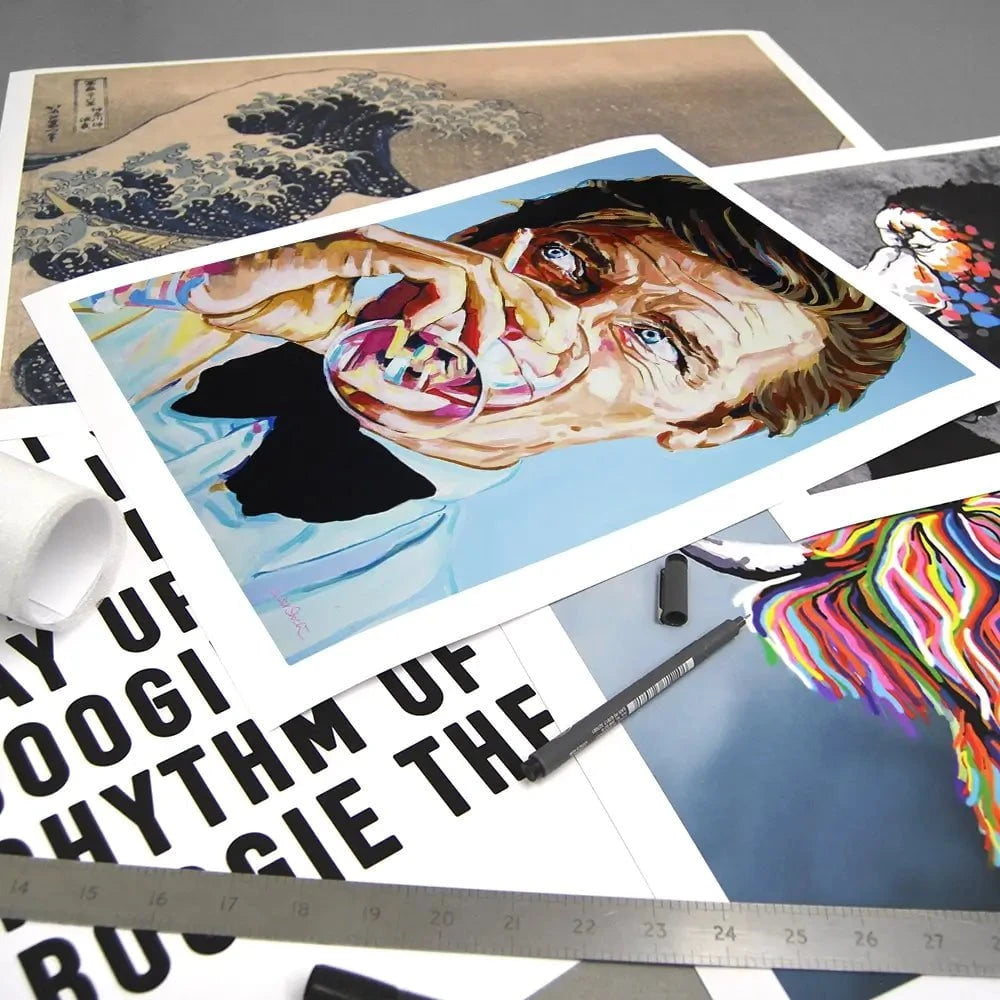 Roger Moore Art Print Roger Moore Art Print wall art product Juliet Stockton