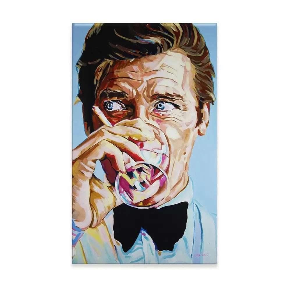 Roger Moore Canvas Print Roger Moore Canvas Print wall art product Juliet Stockton