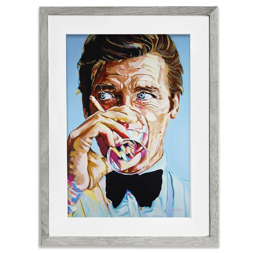 Roger Moore Framed Art Print Roger Moore Framed Art Print wall art product Juliet Stockton