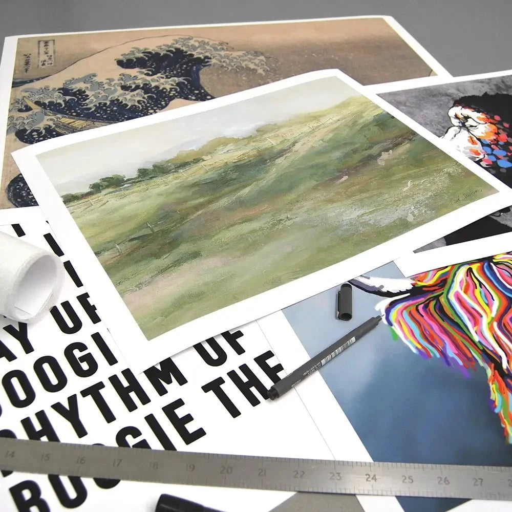 Rolling Fenceline Art Print Rolling Fenceline Art Print wall art product Carol Robinson