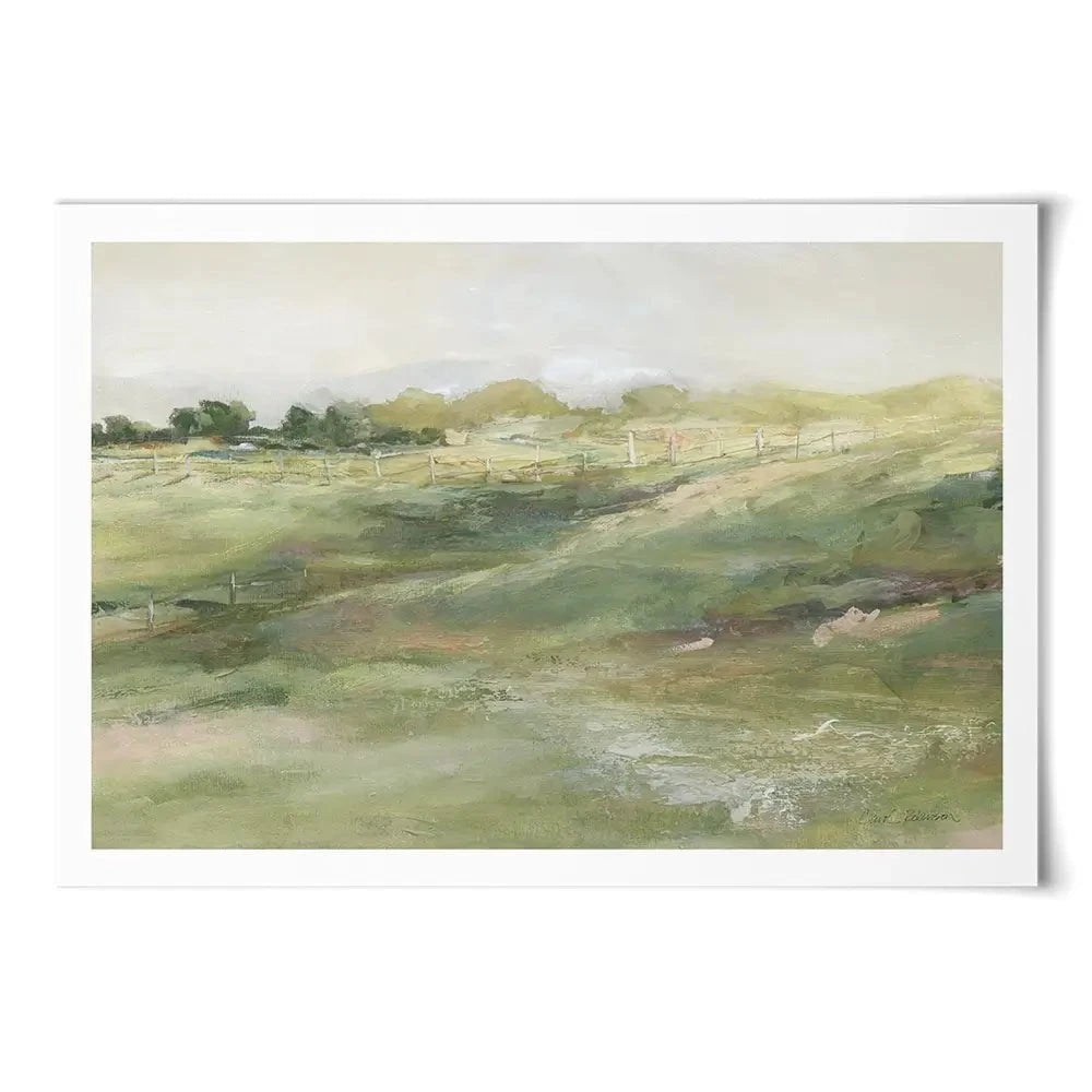 Rolling Fenceline Art Print Rolling Fenceline Art Print wall art product Carol Robinson