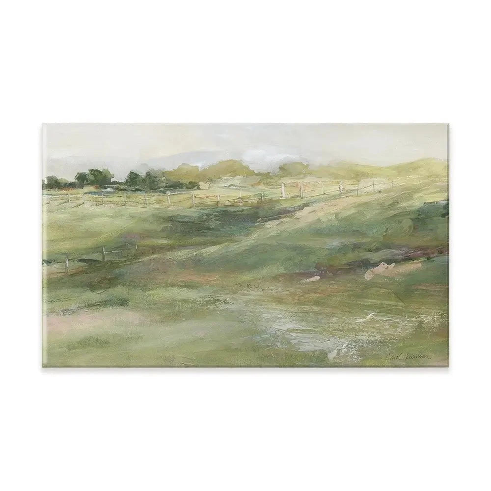 Rolling Fenceline Canvas Print Rolling Fenceline Canvas Print wall art product Carol Robinson