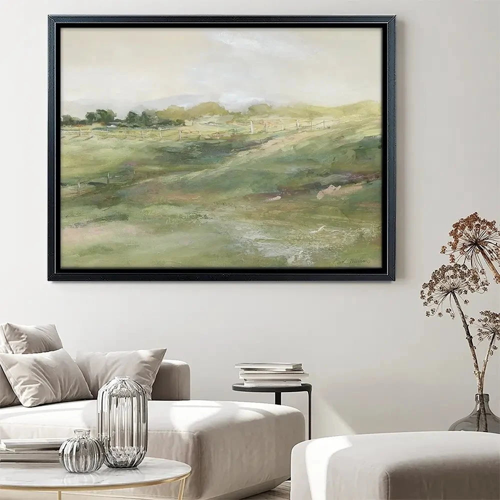 Rolling Fenceline Canvas Print Rolling Fenceline Canvas Print wall art product Carol Robinson