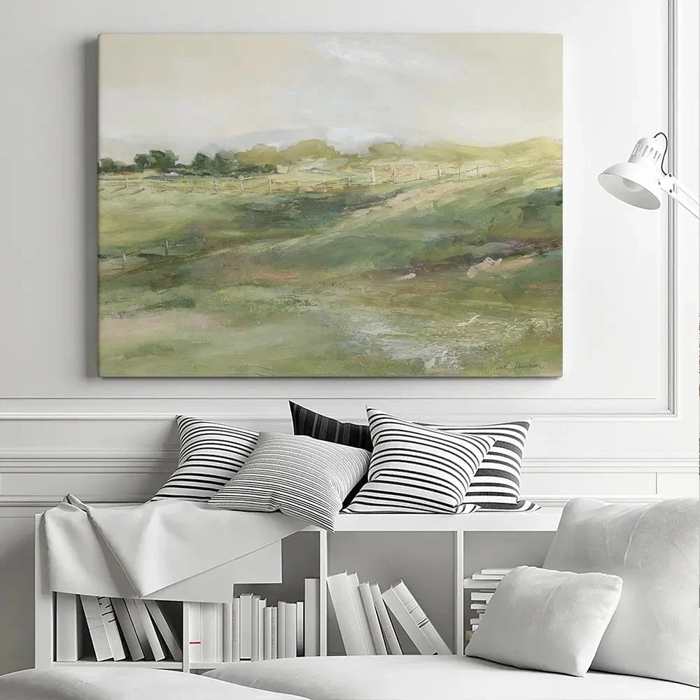 Rolling Fenceline Canvas Print Rolling Fenceline Canvas Print wall art product Carol Robinson