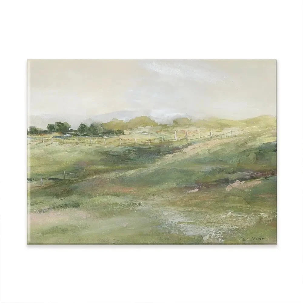 Rolling Fenceline Canvas Print Rolling Fenceline Canvas Print wall art product Carol Robinson