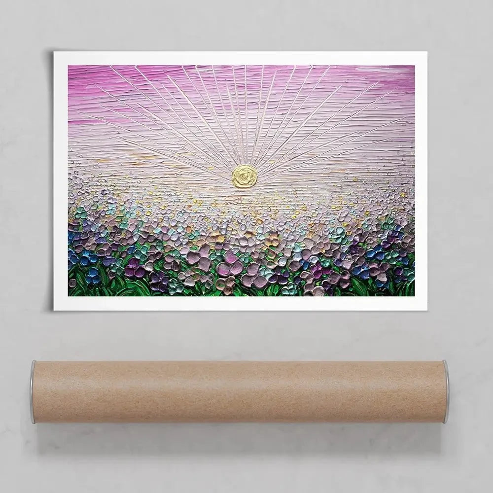 Romance In Purple Art Print Romance In Purple Art Print wall art product Nada Khatib