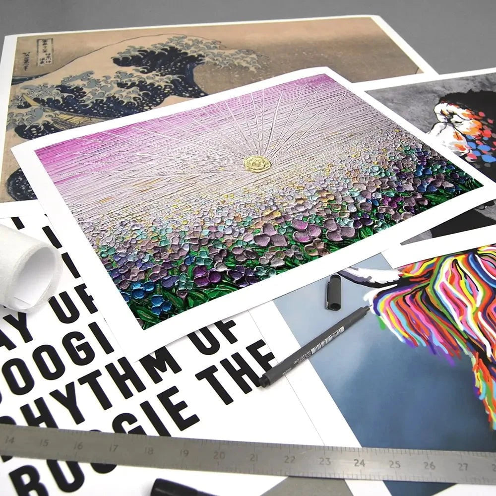 Romance In Purple Art Print Romance In Purple Art Print wall art product Nada Khatib