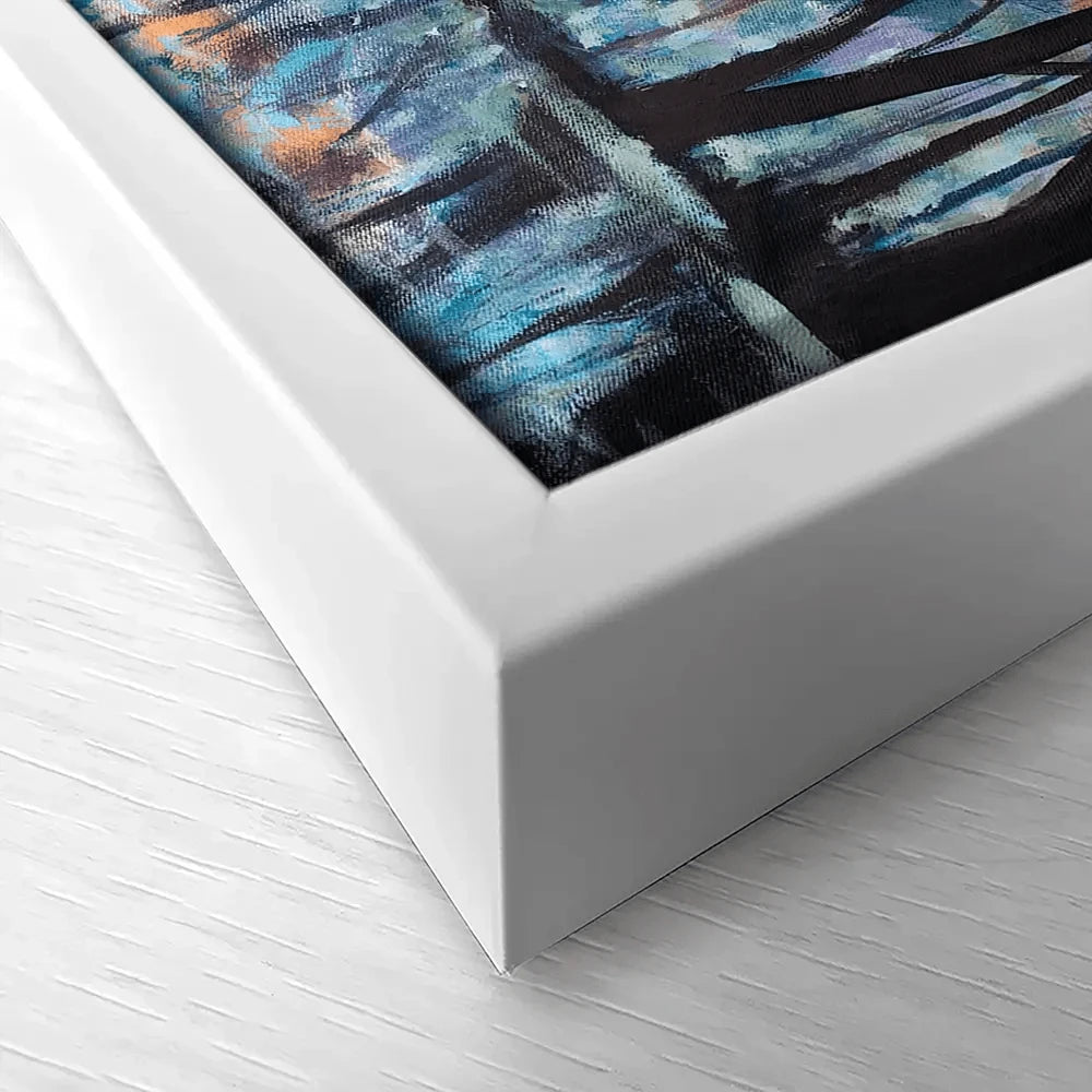 Romantic Rainy Blue Canvas Print Romantic Rainy Blue Canvas Print | Romantic Rainy Blue Canvas Wall Art wall art product Valery Rybakow / Shutterstock
