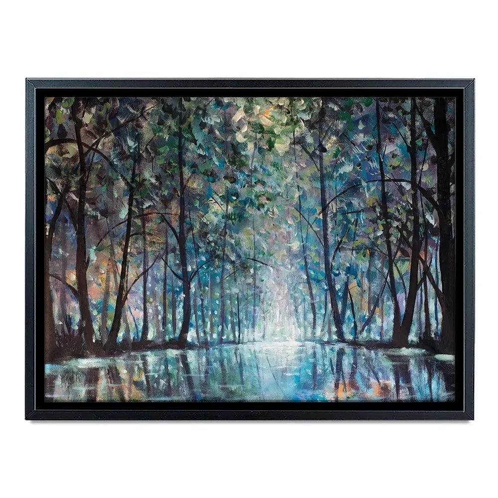 Romantic Rainy Blue Canvas Print Romantic Rainy Blue Canvas Print | Romantic Rainy Blue Canvas Wall Art wall art product Valery Rybakow / Shutterstock