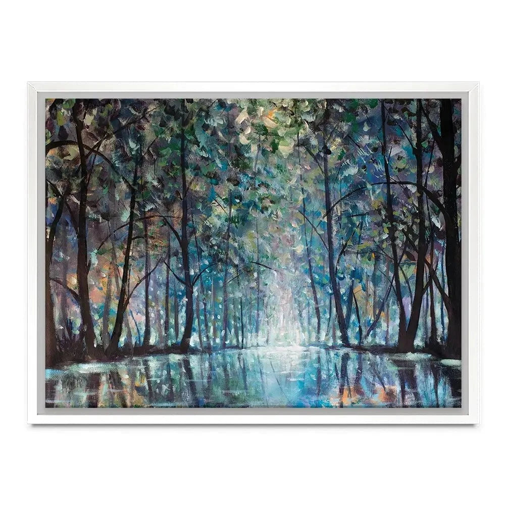 Romantic Rainy Blue Canvas Print Romantic Rainy Blue Canvas Print | Romantic Rainy Blue Canvas Wall Art wall art product Valery Rybakow / Shutterstock