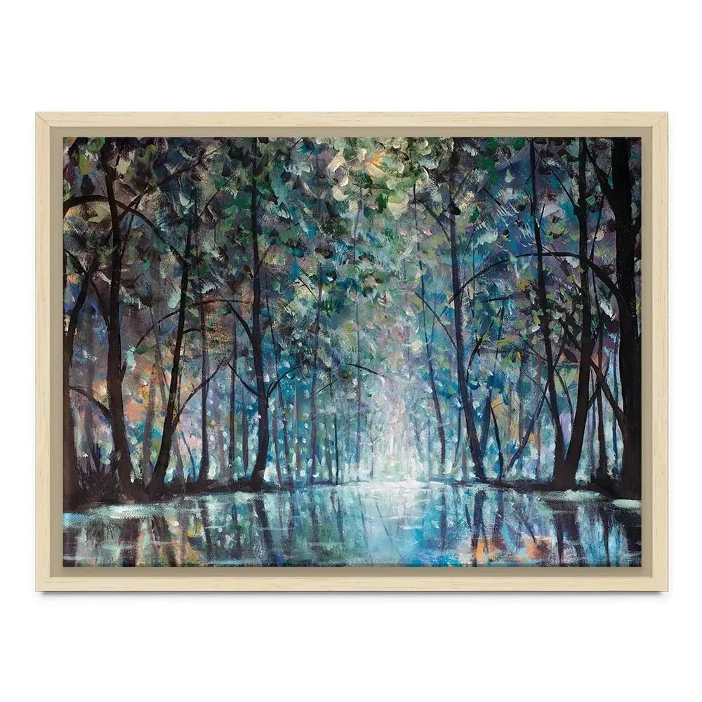 Romantic Rainy Blue Canvas Print Romantic Rainy Blue Canvas Print | Romantic Rainy Blue Canvas Wall Art wall art product Valery Rybakow / Shutterstock