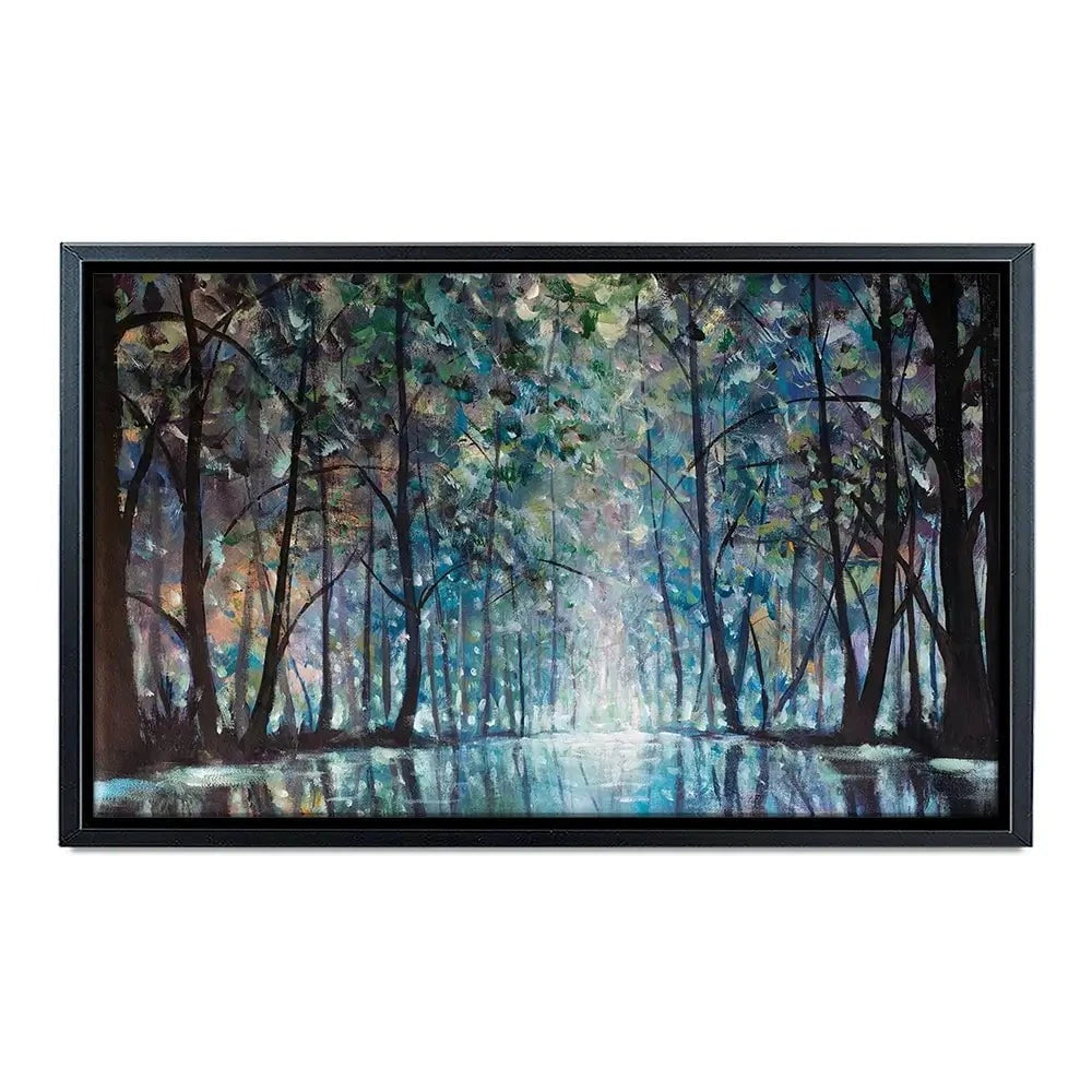 Romantic Rainy Blue Canvas Print Romantic Rainy Blue Canvas Print | Romantic Rainy Blue Canvas Wall Art wall art product Valery Rybakow / Shutterstock