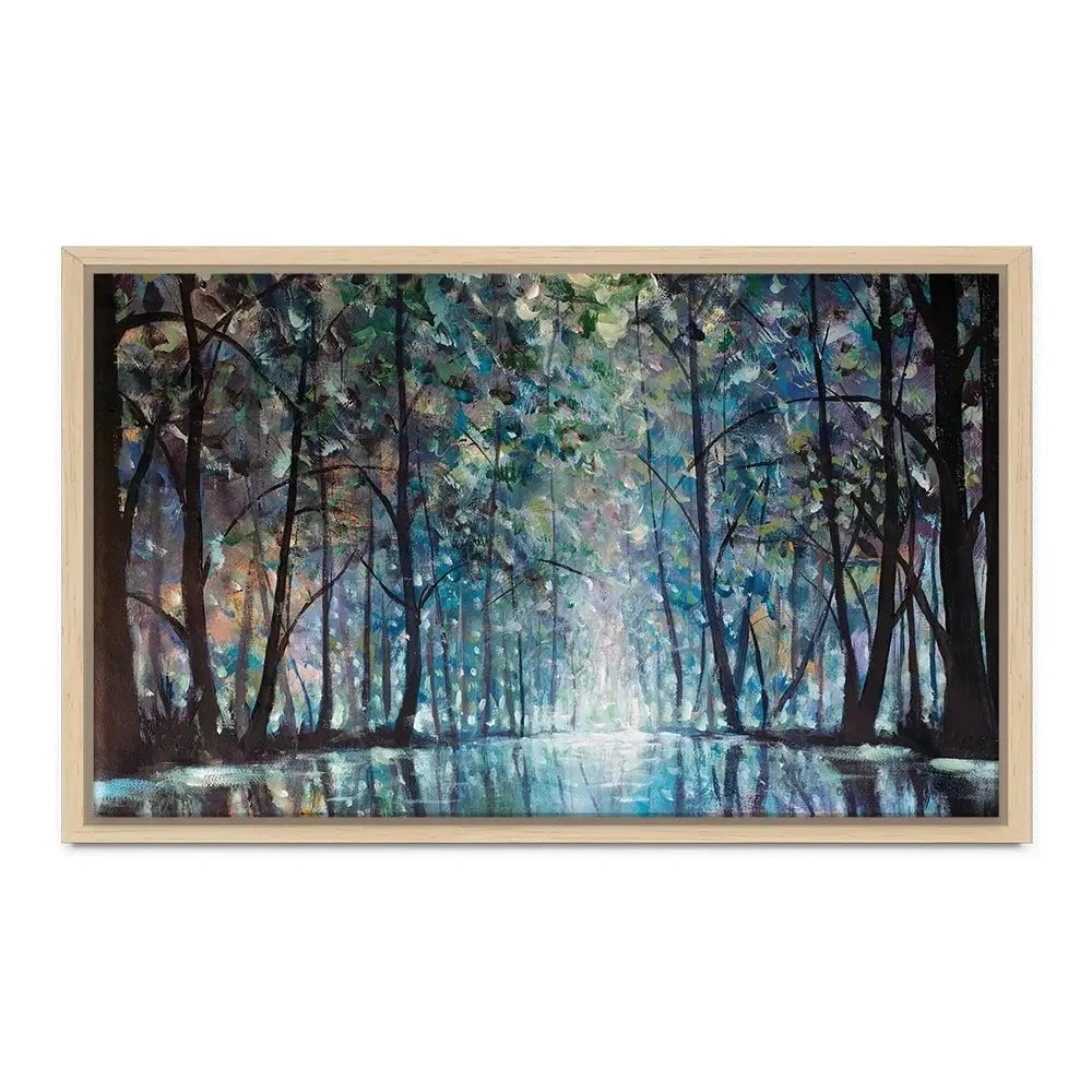 Romantic Rainy Blue Canvas Print Romantic Rainy Blue Canvas Print | Romantic Rainy Blue Canvas Wall Art wall art product Valery Rybakow / Shutterstock