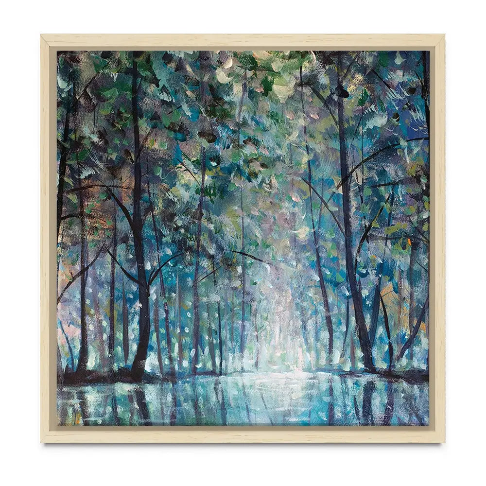 Romantic Rainy Blue Oversized Canvas Print Romantic Rainy Blue Oversized Canvas Print wall art product Art Print Shop