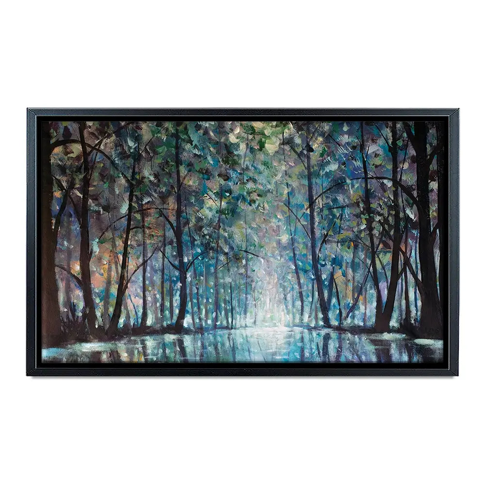 Romantic Rainy Blue Oversized Canvas Print Romantic Rainy Blue Oversized Canvas Print wall art product Art Print Shop