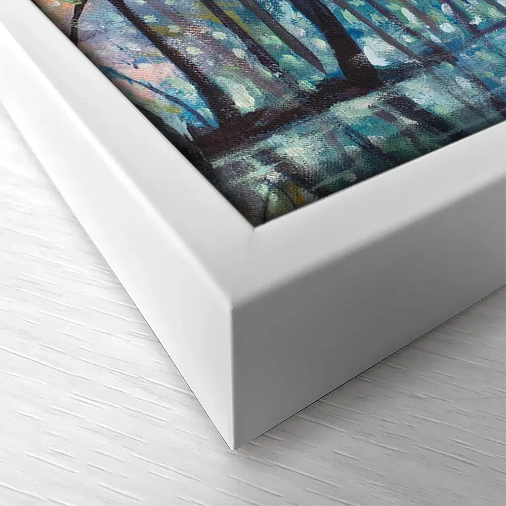 Romantic Rainy Blue Oversized Canvas Print Romantic Rainy Blue Oversized Canvas Print wall art product Art Print Shop