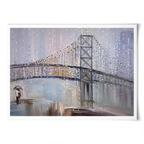 Romantic Rainy Date Art Print Romantic Rainy Date Art Print wall art product Ekaterina Ermilkina