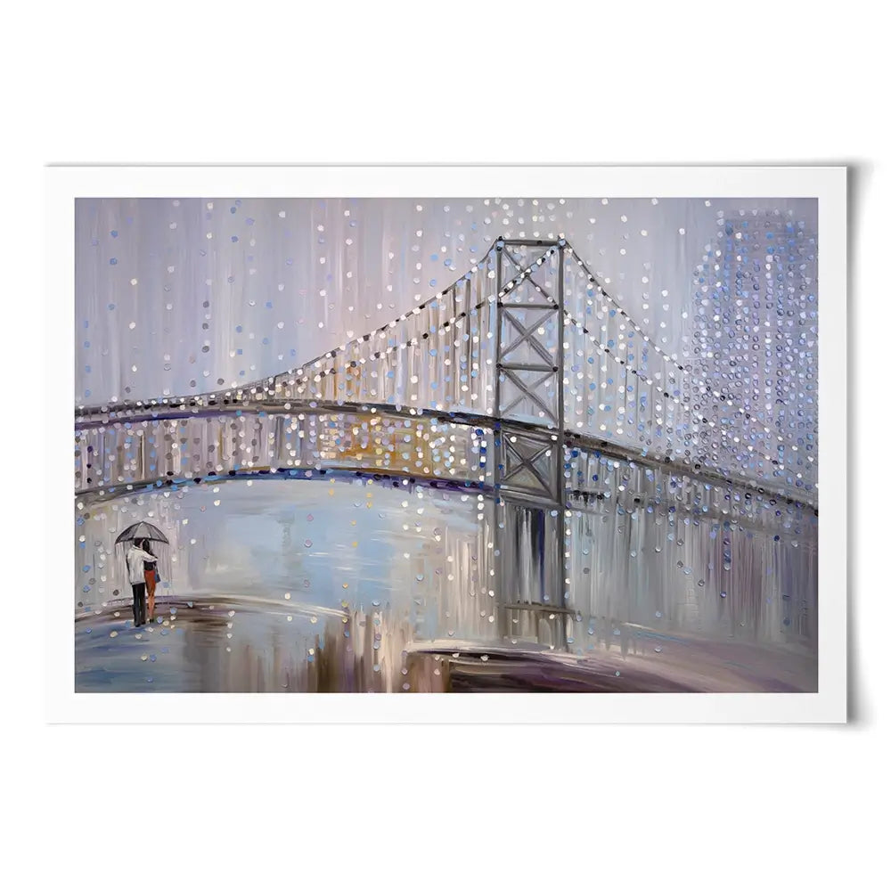 Romantic Rainy Date Art Print Romantic Rainy Date Art Print wall art product Ekaterina Ermilkina