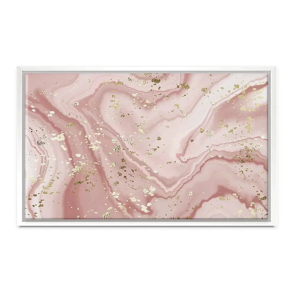 Rose Marble Speckles Canvas Print Rose Marble Speckles Canvas Print wall art product NikaMooni / Shutterstock