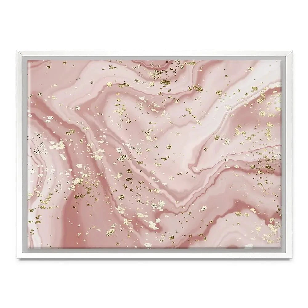 Rose Marble Speckles Canvas Print Rose Marble Speckles Canvas Print wall art product NikaMooni / Shutterstock