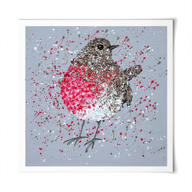 Rosie Robin Square Art Print Rosie Robin Square Art Print wall art product Jo Gough