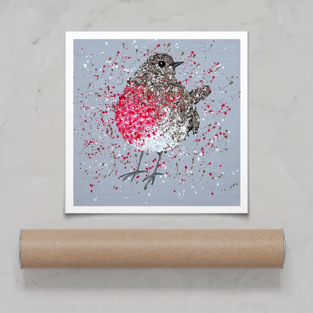 Rosie Robin Square Art Print Rosie Robin Square Art Print wall art product Jo Gough