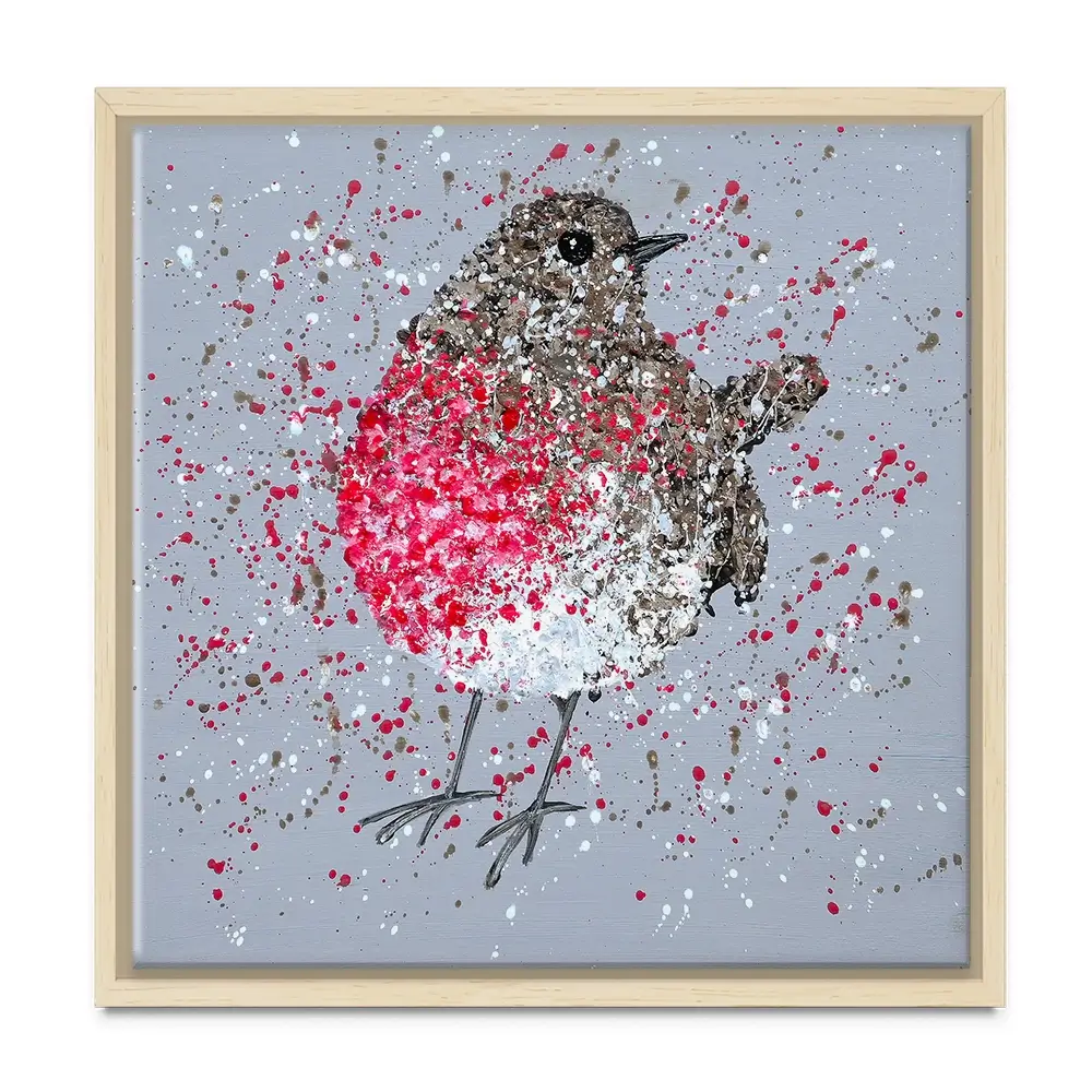 Rosie Robin Square Canvas Print Rosie Robin Square Canvas Print wall art product Jo Gough