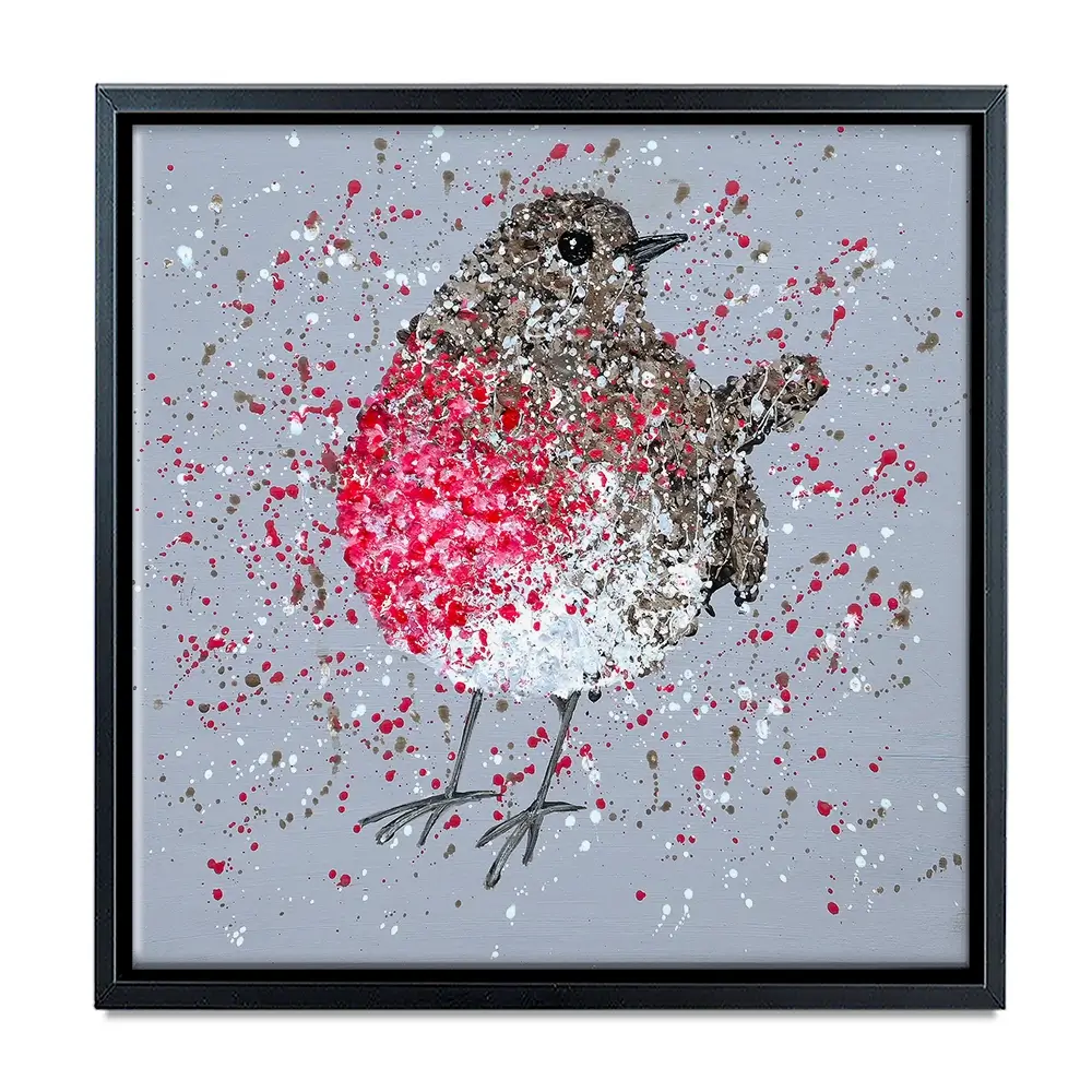 Rosie Robin Square Canvas Print Rosie Robin Square Canvas Print wall art product Jo Gough