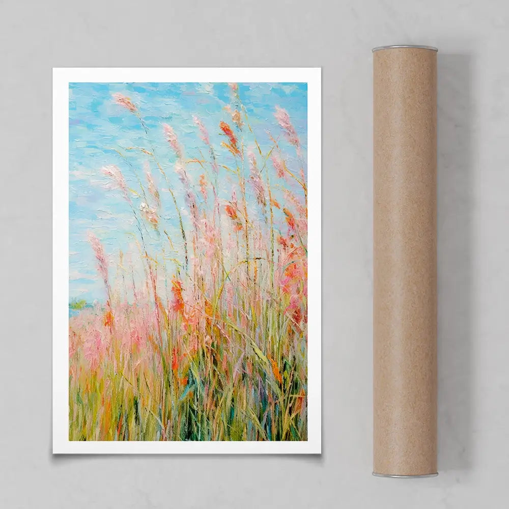 Rough Painted Grass Art Print Rough Painted Grass Art Print wall art product Treechild