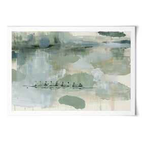 Rowing Eight On The River Art Print Rowing Eight On The River Art Print wall art product Chromatic Storm Studio