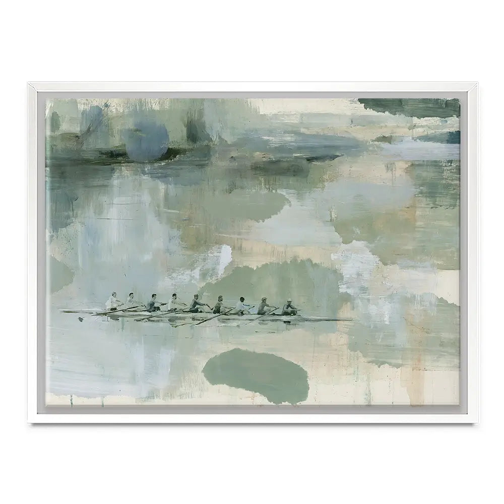 Rowing Eight On The River Canvas Print Rowing Eight On The River Canvas Print wall art product Chromatic Storm Studio