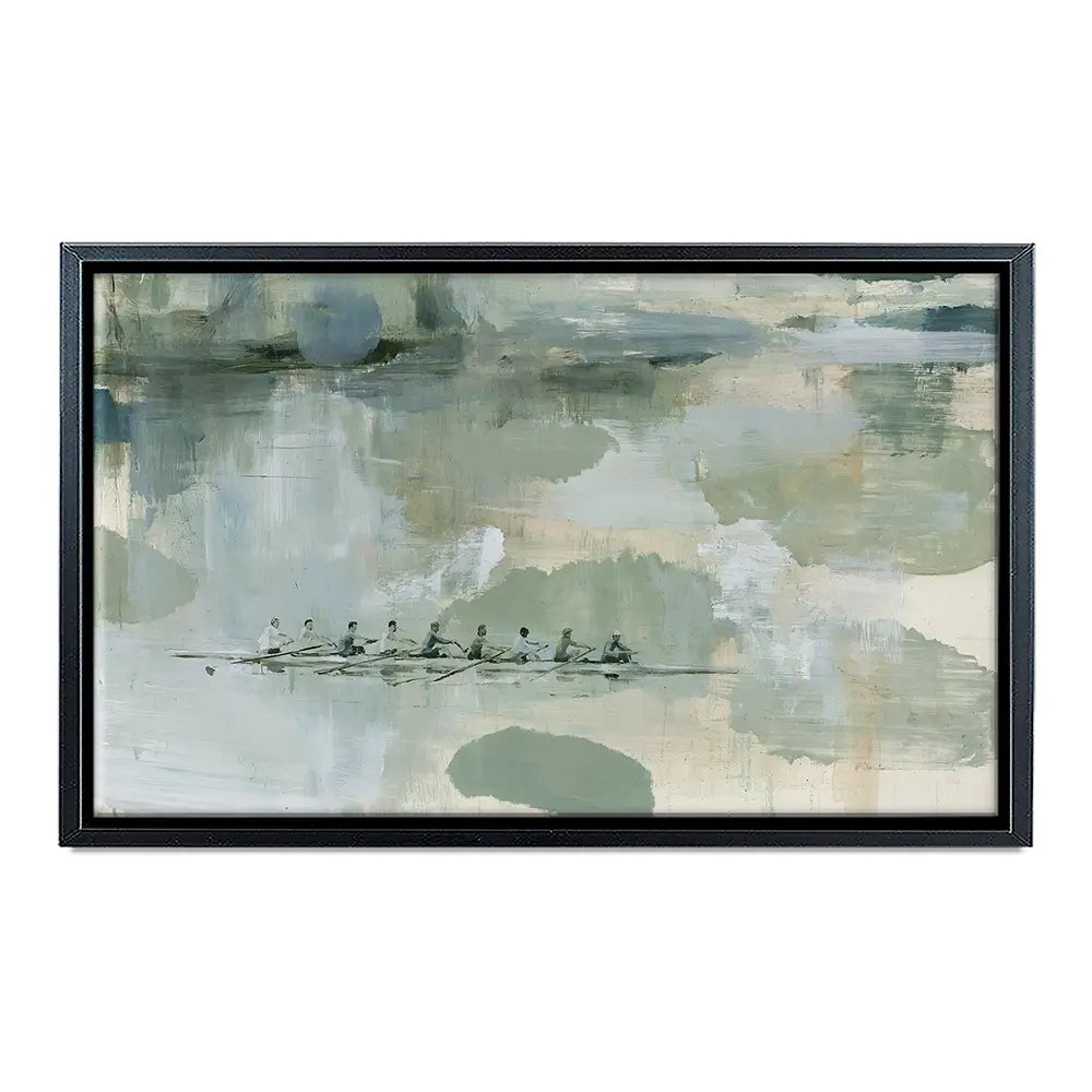 Rowing Eight On The River Canvas Print Rowing Eight On The River Canvas Print wall art product Chromatic Storm Studio