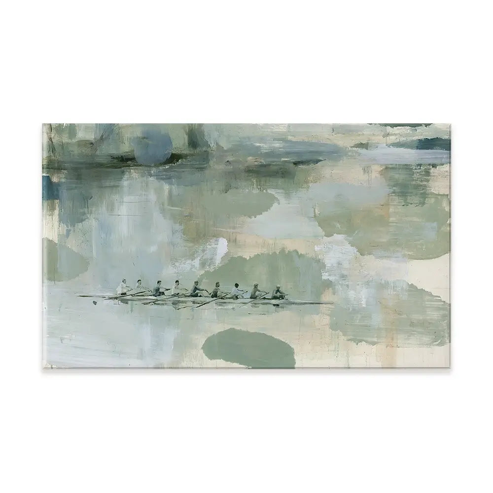 Rowing Eight On The River Canvas Print Rowing Eight On The River Canvas Print wall art product Chromatic Storm Studio