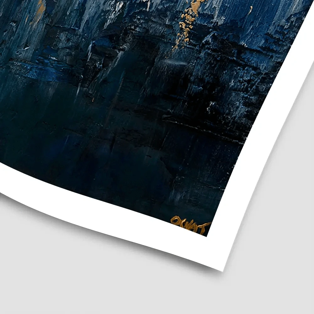 Royal Blue Square Art Print Royal Blue Square Art Print wall art product Osnat Tzadok
