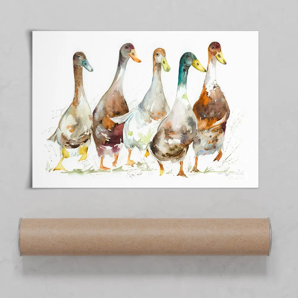 Running Club Art Print Running Club Art Print wall art product Nicola Jane Rowles