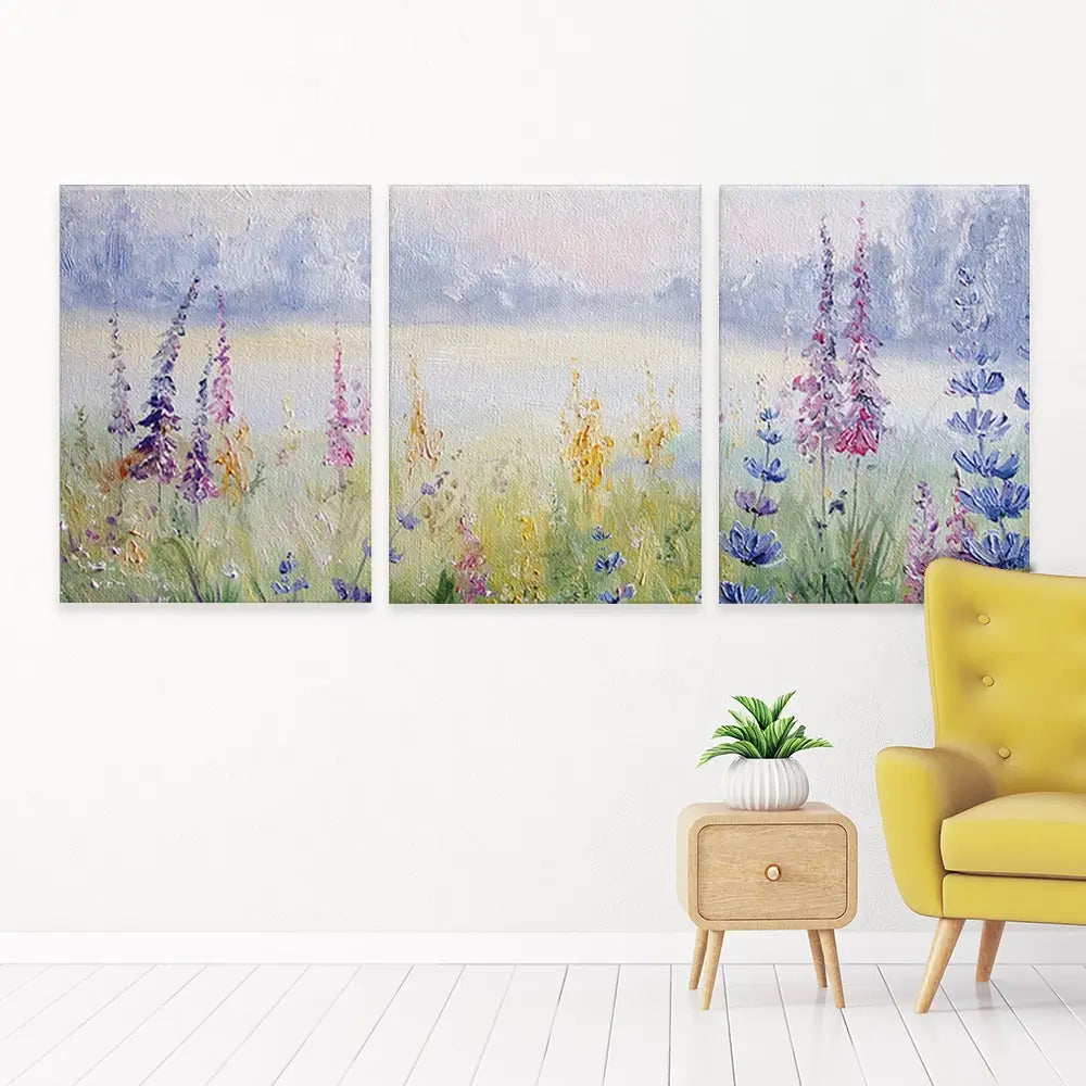 Rural Landscape Trio Canvas Print Rural Landscape Trio Canvas Print wall art product Yarikart / Shutterstock