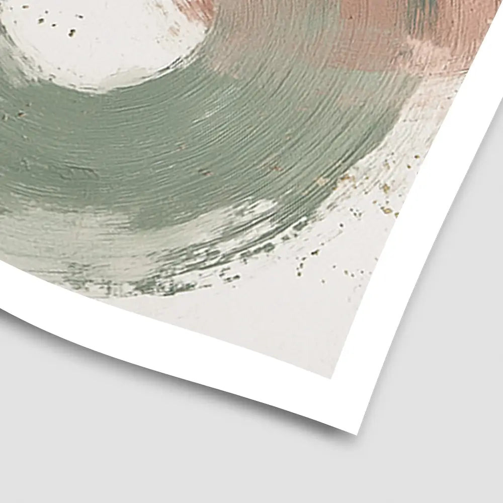 Sage Bloom Circle Abstract Art Print Sage Bloom Circle Abstract Art Print wall art product Chromatic Storm Studio