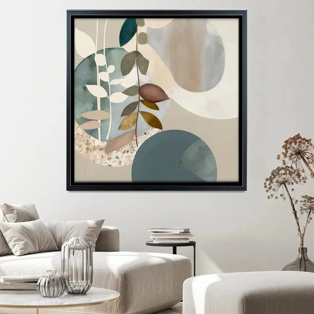 Sage Mod Mirage Square Canvas Print Sage Mod Mirage Square Canvas Print wall art product Isabella Karolewicz
