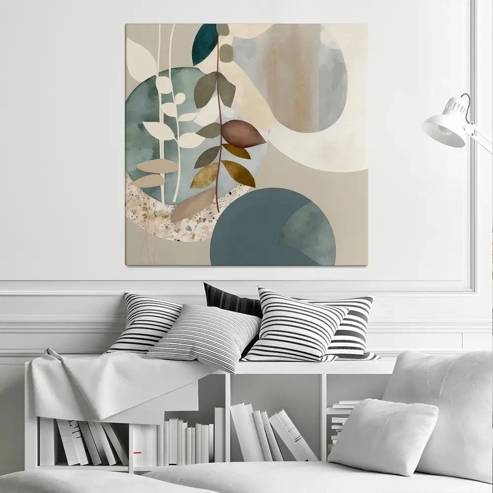 Sage Mod Mirage Square Canvas Print Sage Mod Mirage Square Canvas Print wall art product Isabella Karolewicz