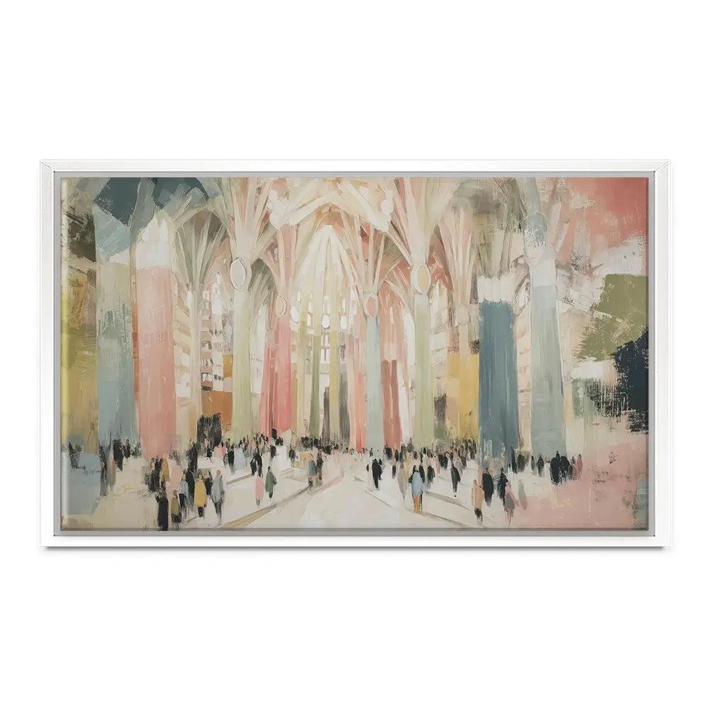 Sagrada Familia Interior Canvas Print Sagrada Familia Interior Canvas Print wall art product Chromatic Storm Studio