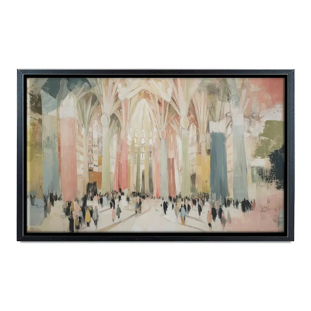Sagrada Familia Interior Canvas Print Sagrada Familia Interior Canvas Print wall art product Chromatic Storm Studio
