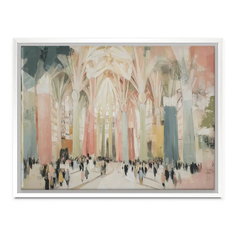 Sagrada Familia Interior Canvas Print Sagrada Familia Interior Canvas Print wall art product Chromatic Storm Studio