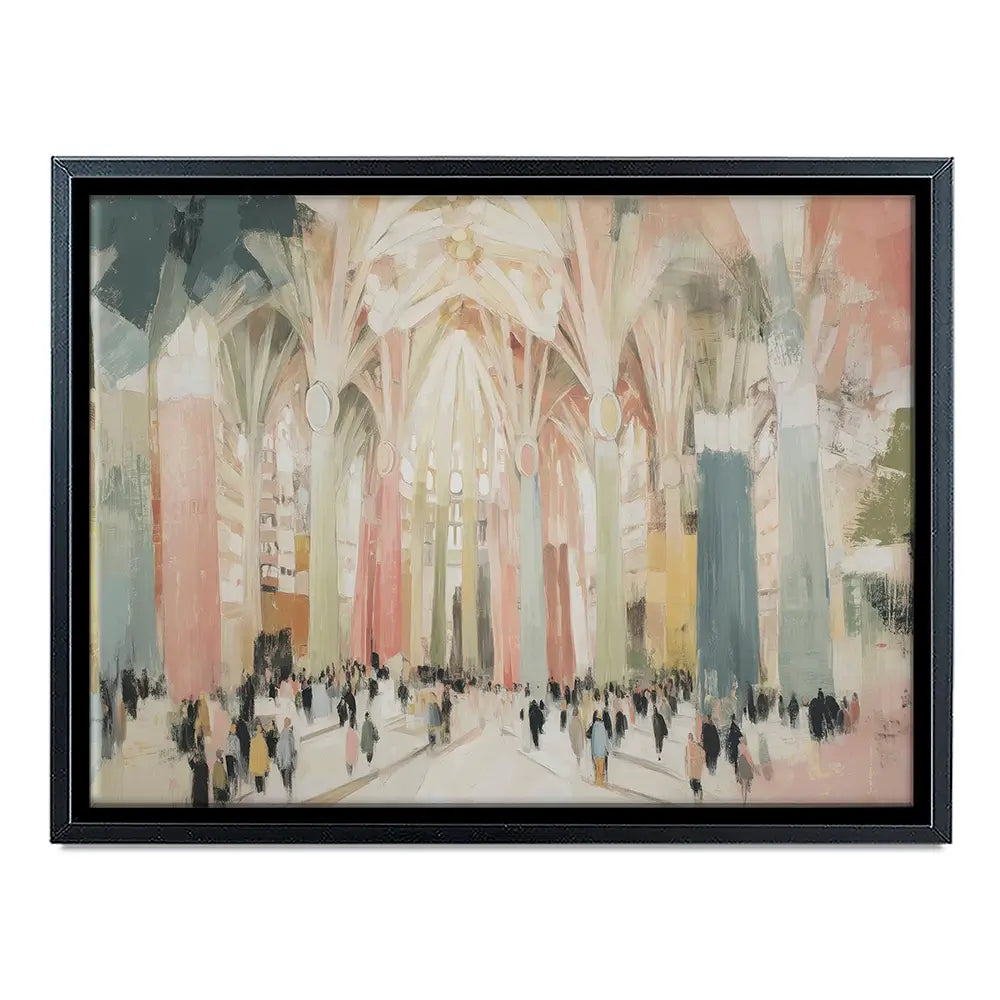 Sagrada Familia Interior Canvas Print Sagrada Familia Interior Canvas Print wall art product Chromatic Storm Studio