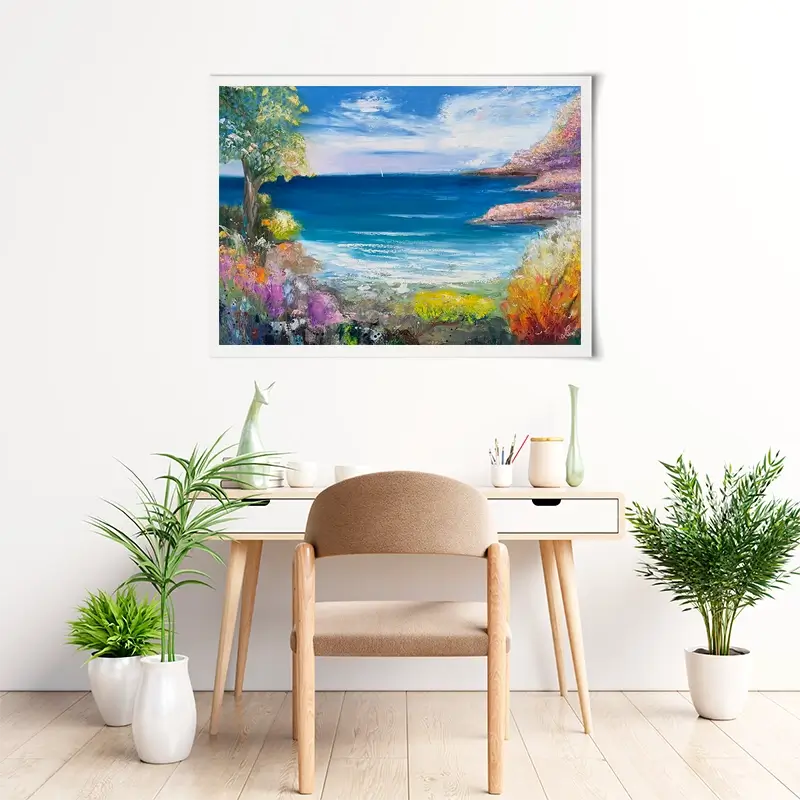 Sail Away Art Print Sail Away Art Print wall art product Laure Bury
