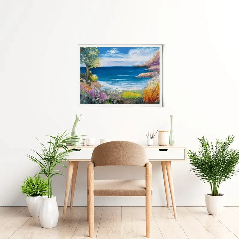 Sail Away Art Print Sail Away Art Print wall art product Laure Bury