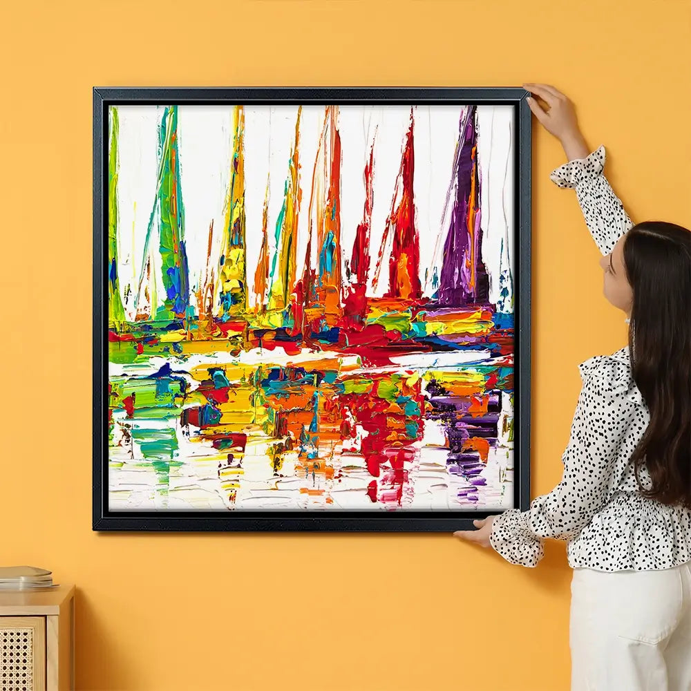 Sail With Me Oversized Canvas Print Sail With Me Oversized Canvas Print wall art product Osnat Tzadok