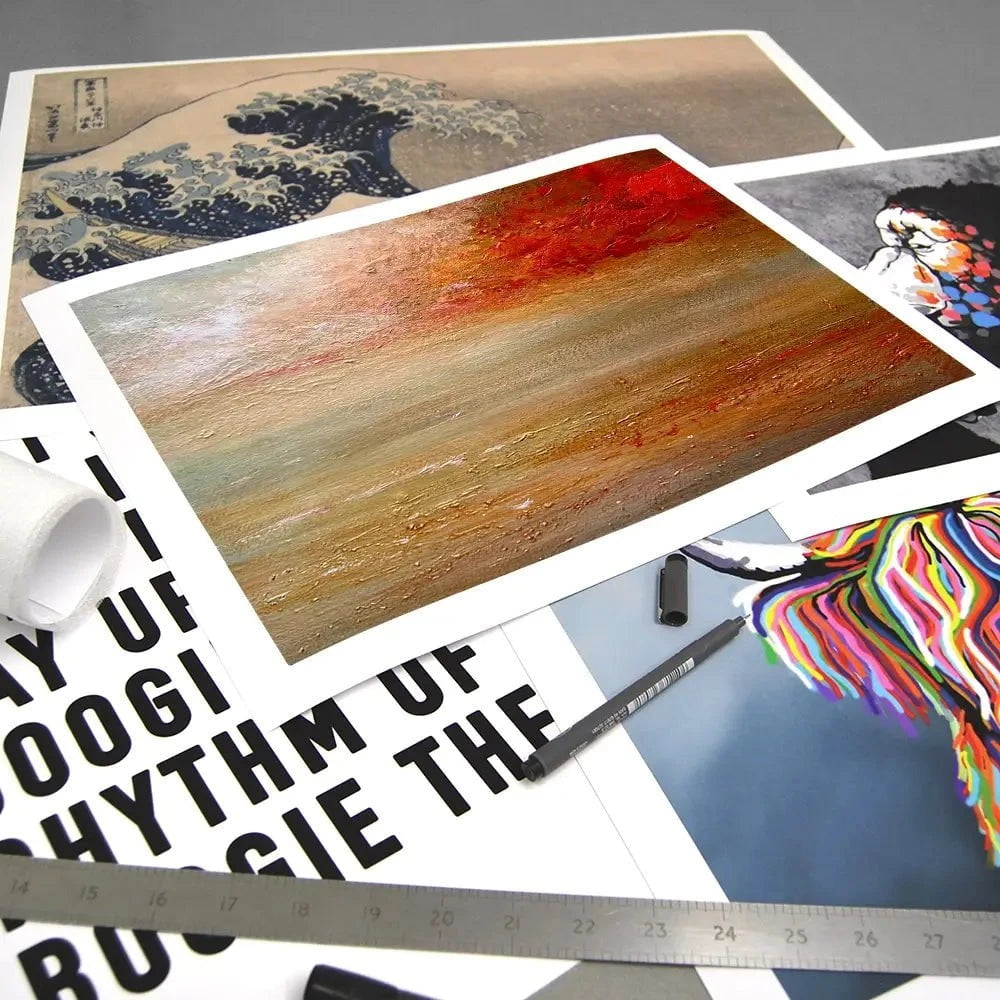 Sailing Beneath A Red Sky Art Print Sailing Beneath A Red Sky Art Print wall art product Craig Askew