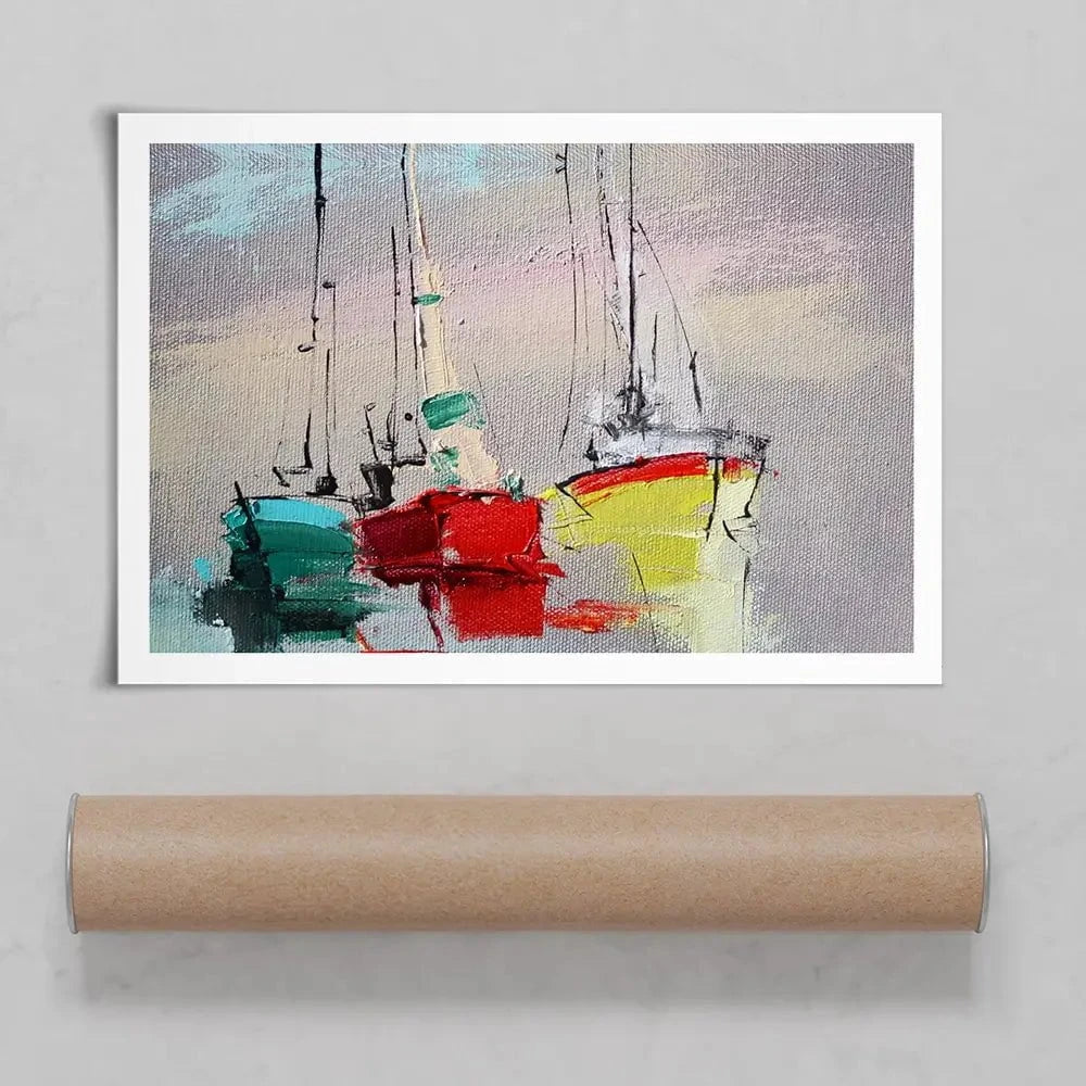 Sailing Boats Art Print Sailing Boats Art Print wall art product Oleksandr Bodnar / Shutterstock