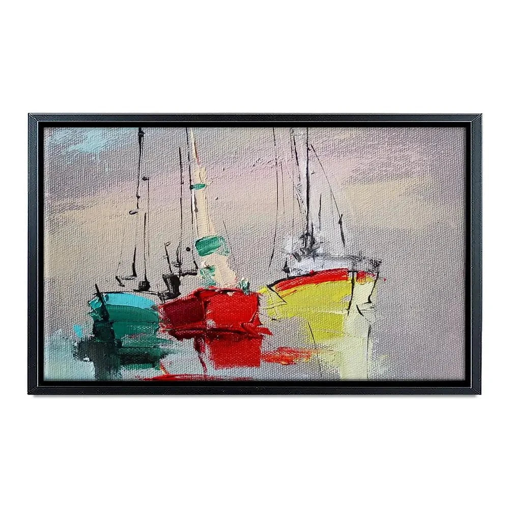 Sailing Boats Canvas Print Sailing Boats Canvas Print wall art product Oleksandr Bodnar / Shutterstock